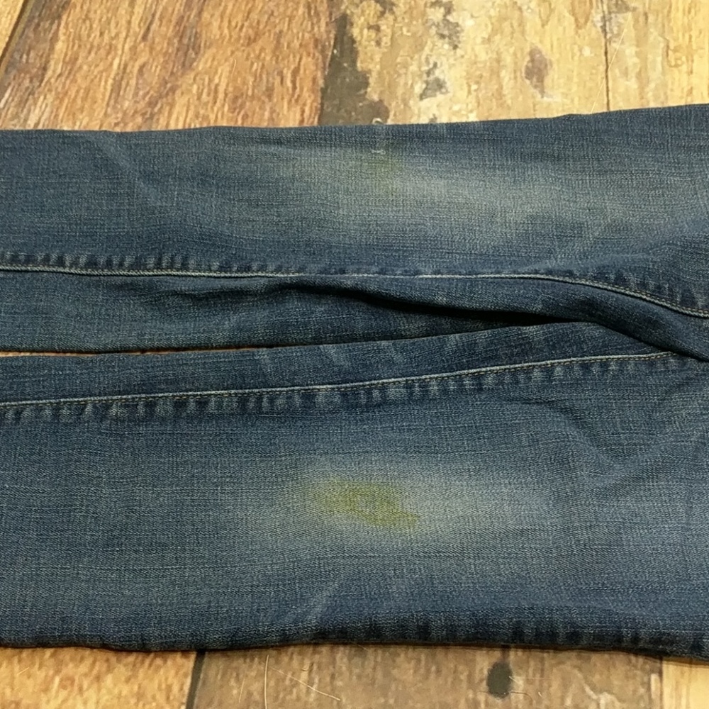 Levi's 511 Premium Denim Blue Jeans Big E Leather Patch 27" Waist 29" Inseam - Picture 8 of 8